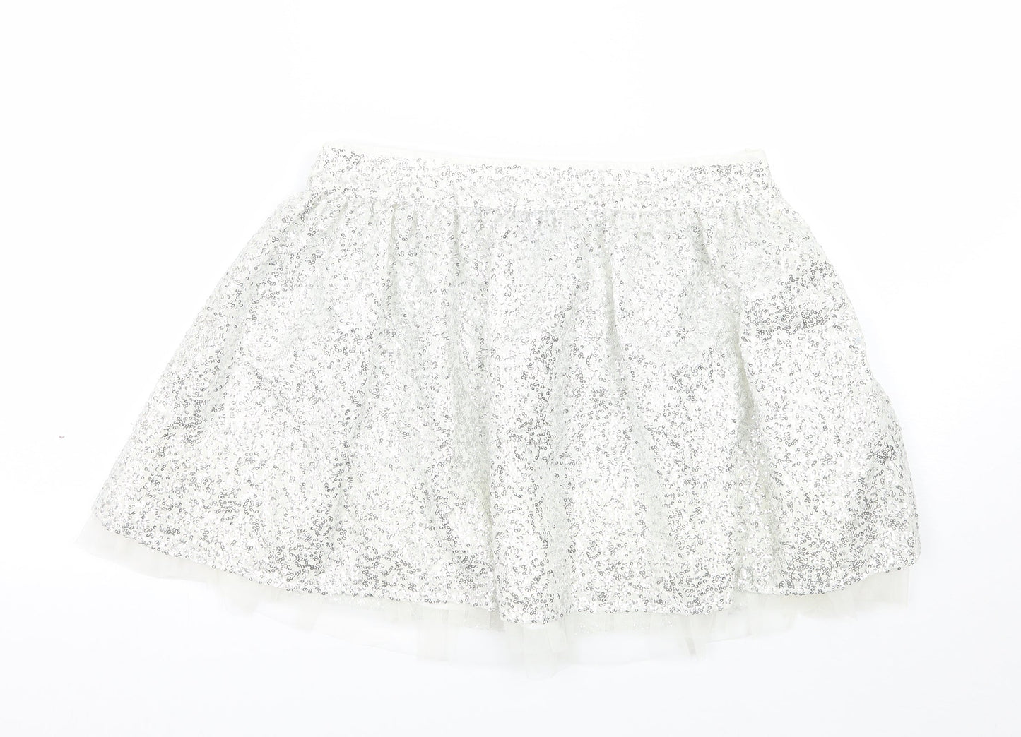 limited collection Girls Silver   A-Line Skirt Size 13 Years