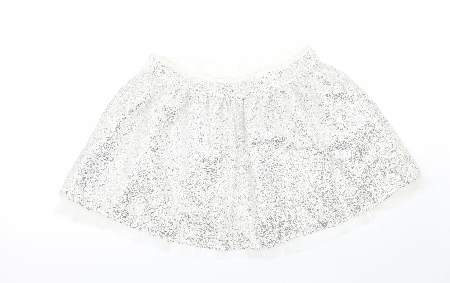 limited collection Girls Silver   A-Line Skirt Size 13 Years