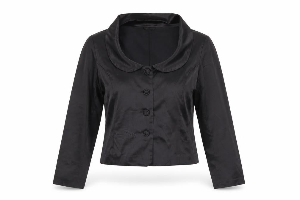 Preworn Womens Black   Basic Button-Up Size 14