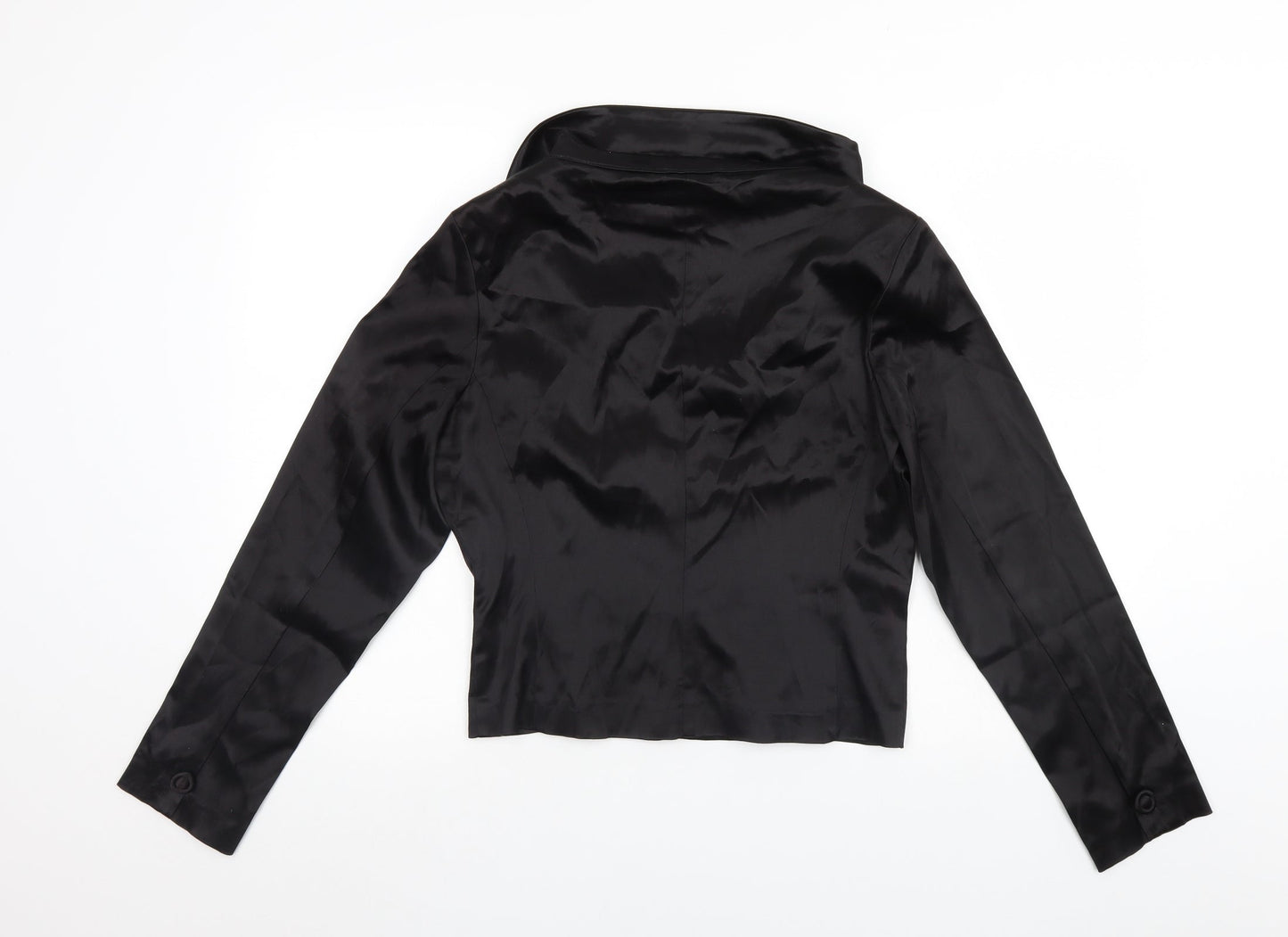 Preworn Womens Black   Basic Button-Up Size 14