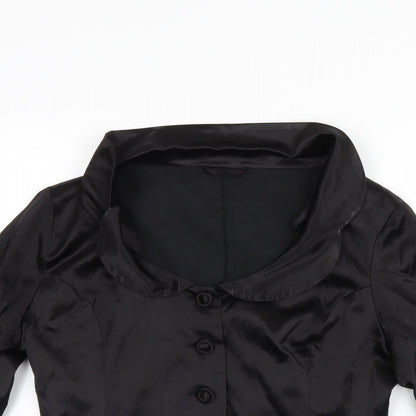 Preworn Womens Black   Basic Button-Up Size 14