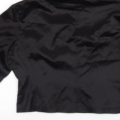 Preworn Womens Black   Basic Button-Up Size 14