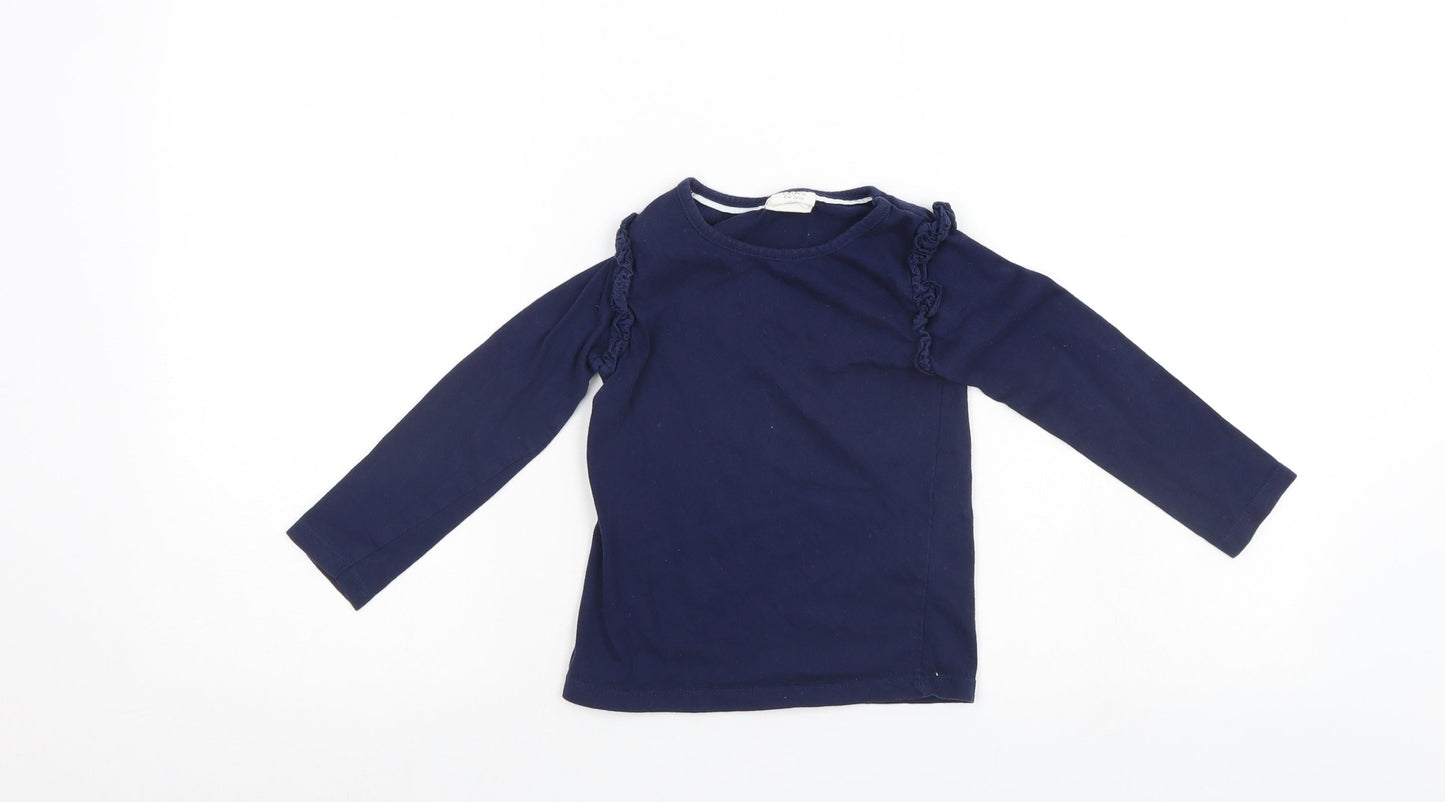 Eldys Girls Blue   Pullover Jumper Size 4 Years