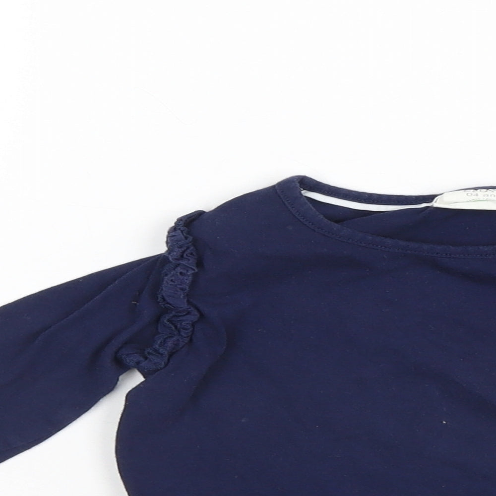 Eldys Girls Blue   Pullover Jumper Size 4 Years
