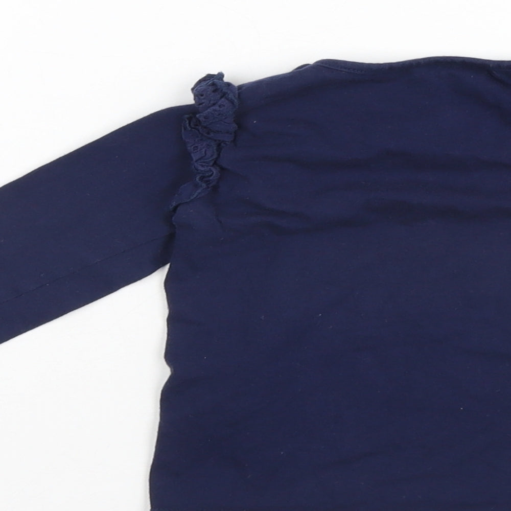 Eldys Girls Blue   Pullover Jumper Size 4 Years