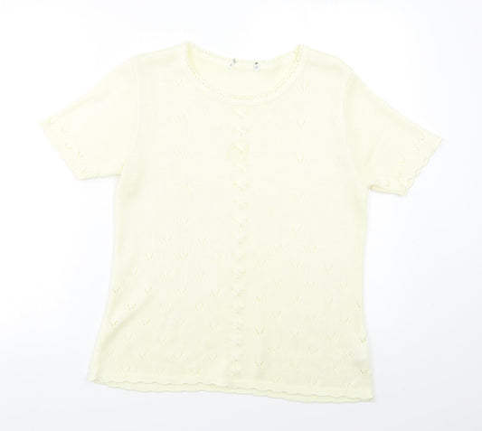 Preworn Womens Ivory   Pullover Jumper Size 12