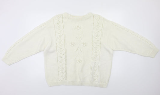 Preworn Womens Ivory   Pullover Jumper Size L