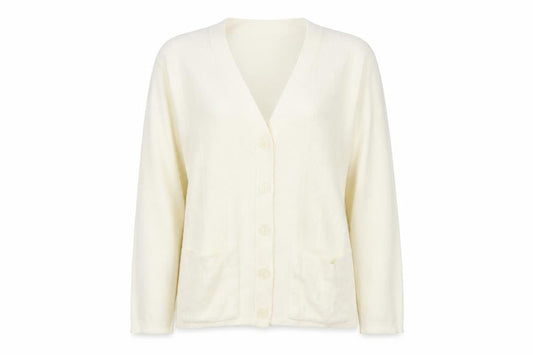 In Stitches Womens Ivory   Cardigan Jumper Size L