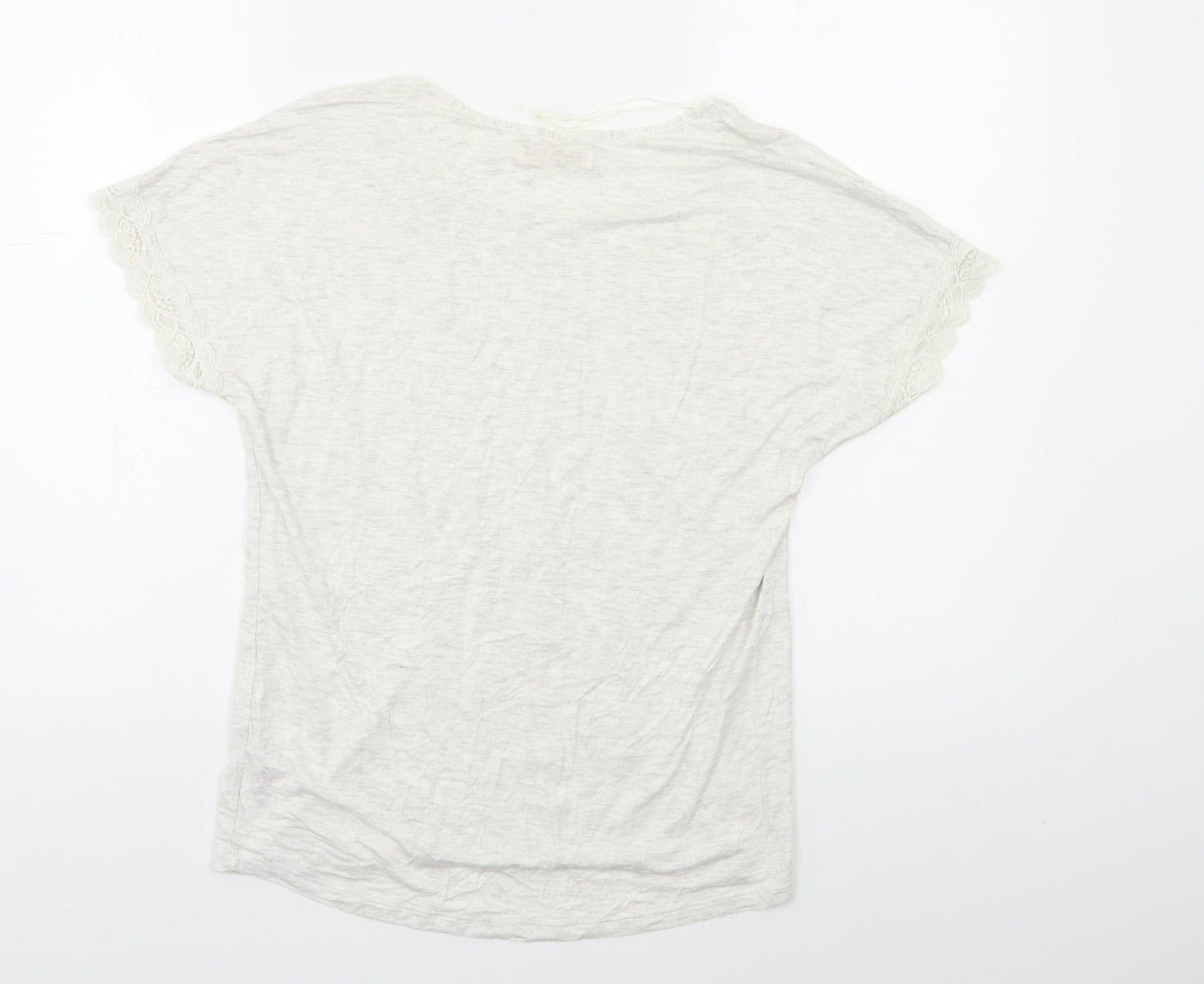F&F Womens Grey   Top Pyjama Top Size 8
