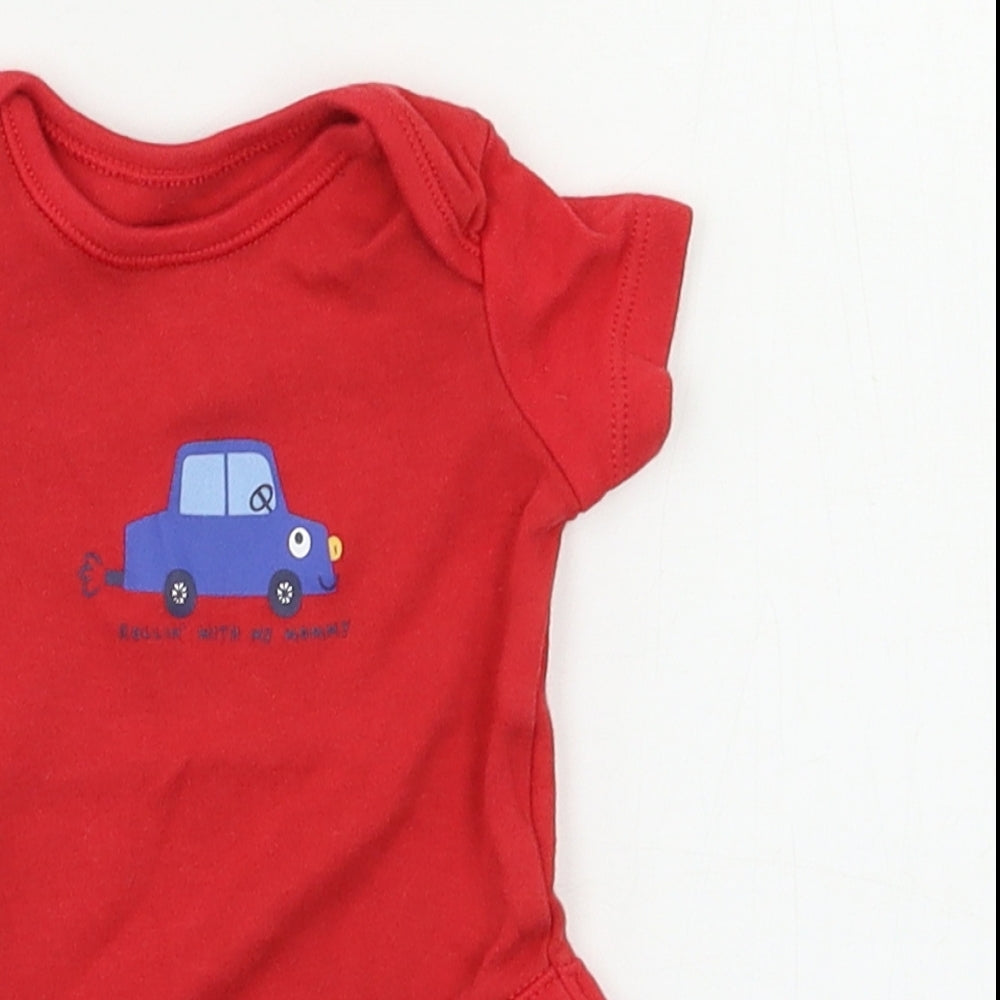 Pep&Co Baby Red   Romper One-Piece Size 0-3 Months