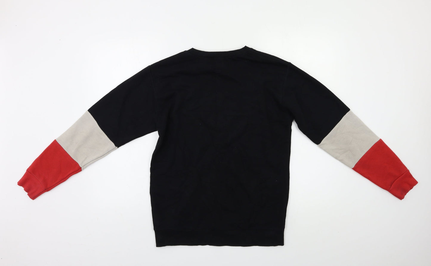 New Look Girls Black Striped  Pullover Sweatshirt Size 12 Years