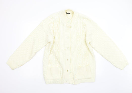 Sapphire Womens Beige  Knit Cardigan Jumper Size L