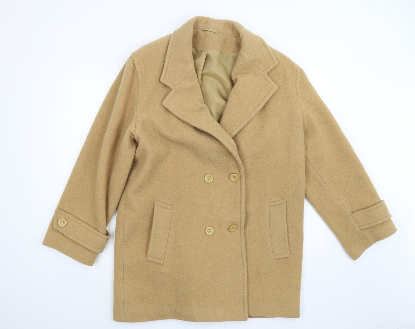 Preworn Womens Brown   Overcoat Coat Size 16
