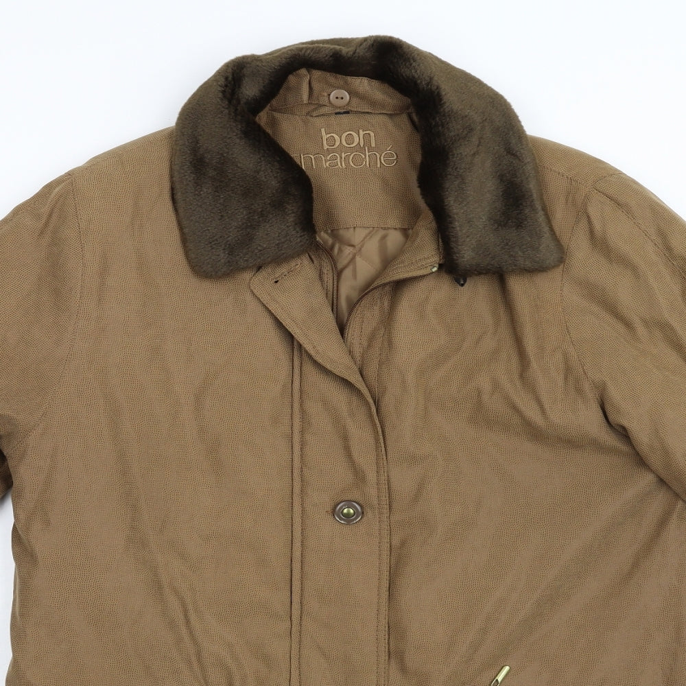 Bonmarché Womens Brown   Overcoat Coat Size S