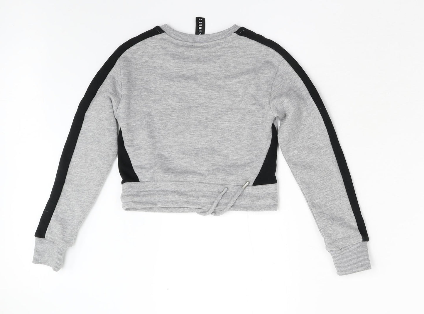 Closure Girls Grey   Pullover Sweatshirt Size 8-9 Years