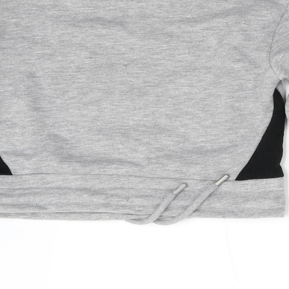 Closure Girls Grey   Pullover Sweatshirt Size 8-9 Years
