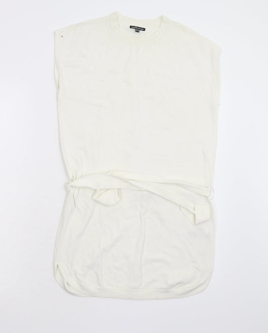 Warehouse  Womens Ivory   Tunic Jumper Size 10