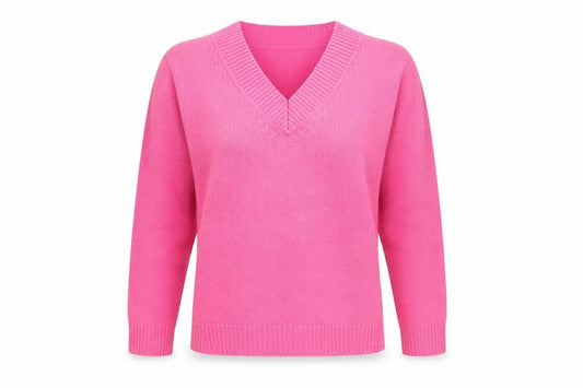 Casual Comfort Womens Pink  Knit Pullover Jumper Size 10