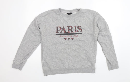 New Look Womens Grey   Pullover Jumper Size 12  - Paris