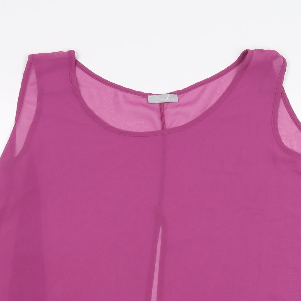 CMD Womens Purple   Basic Blouse Size 14