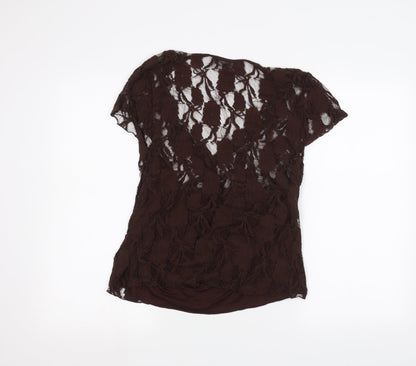 Sky designs Womens Brown   Basic T-Shirt Size M