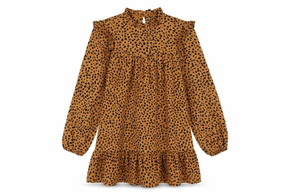 New Look Womens Orange Animal Print  Basic Blouse Size 6