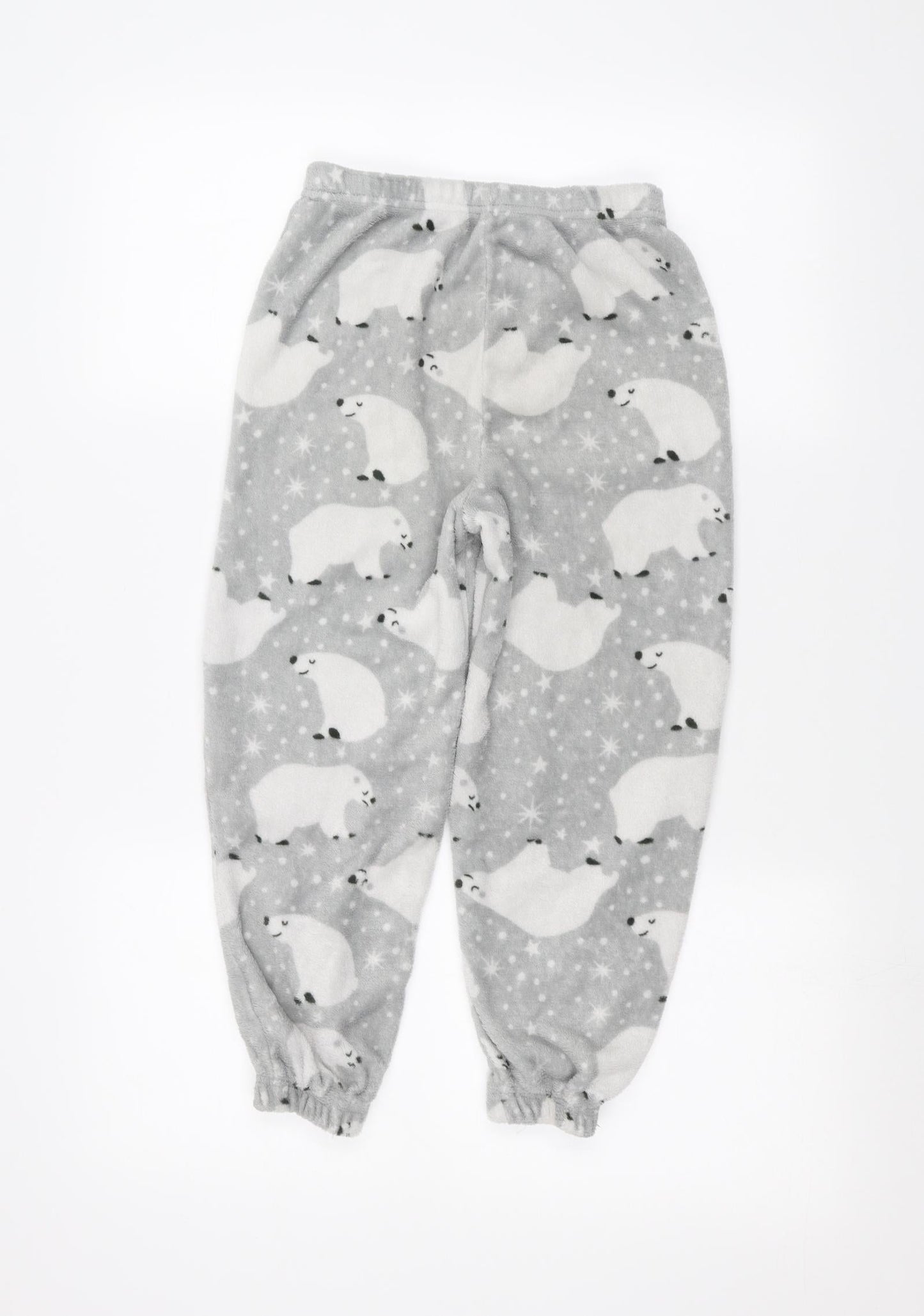 just like you Girls Grey   Sweatpants Trousers Size 8-9 Years - polar bear
