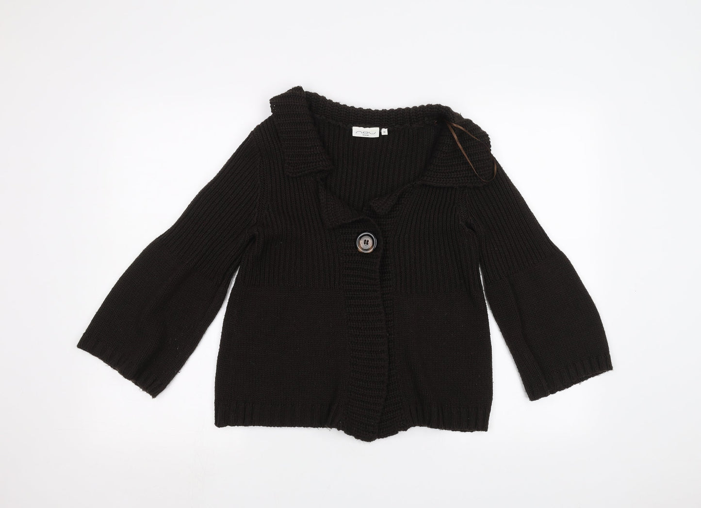 New Look Womens Brown   Jacket Coatigan Size 10