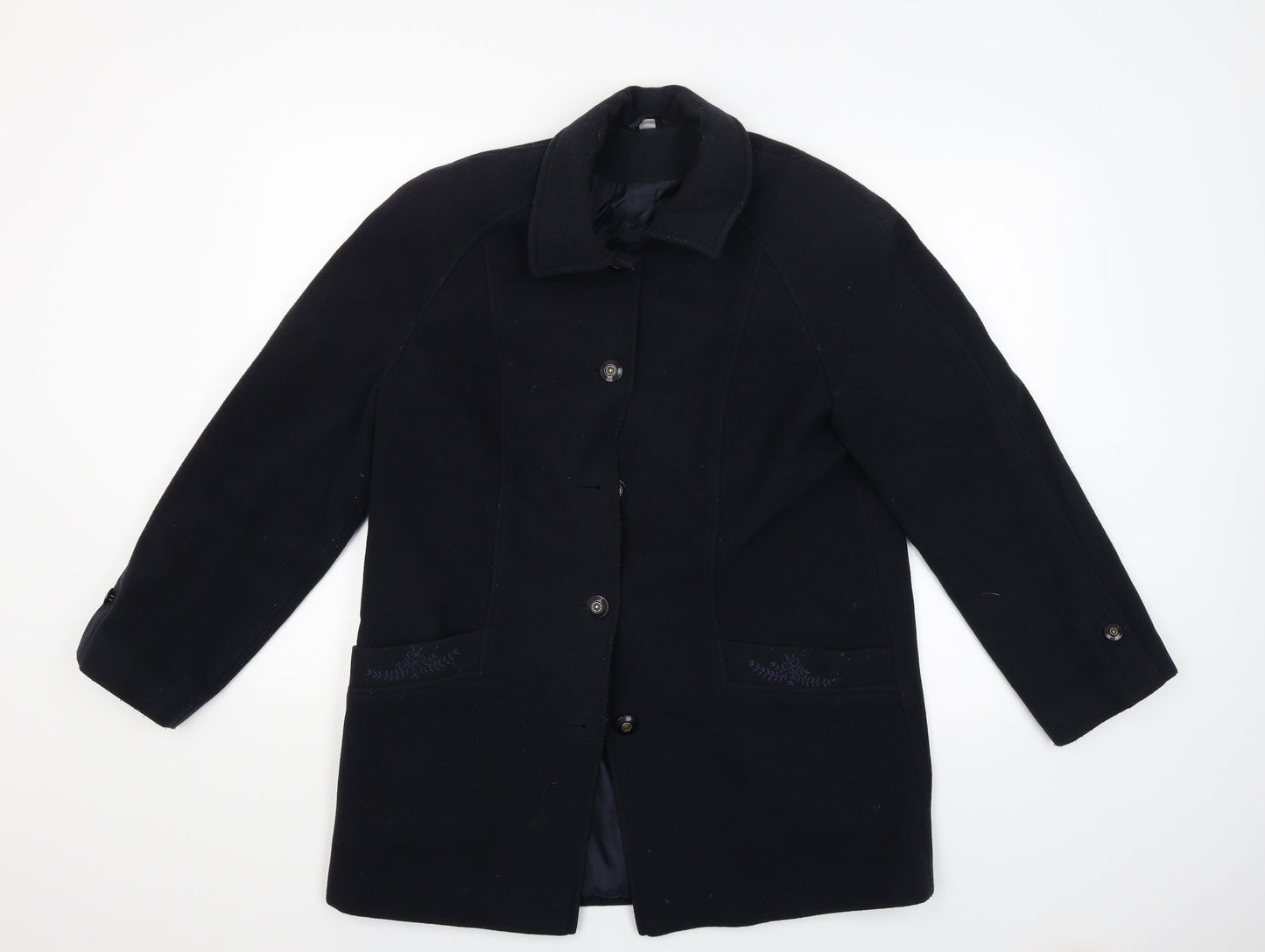 Preworn Womens Blue   Jacket Coat Size 12