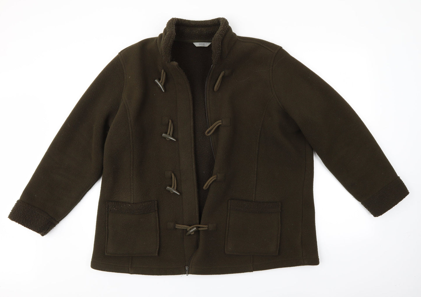 M&S Womens Green   Jacket Coat