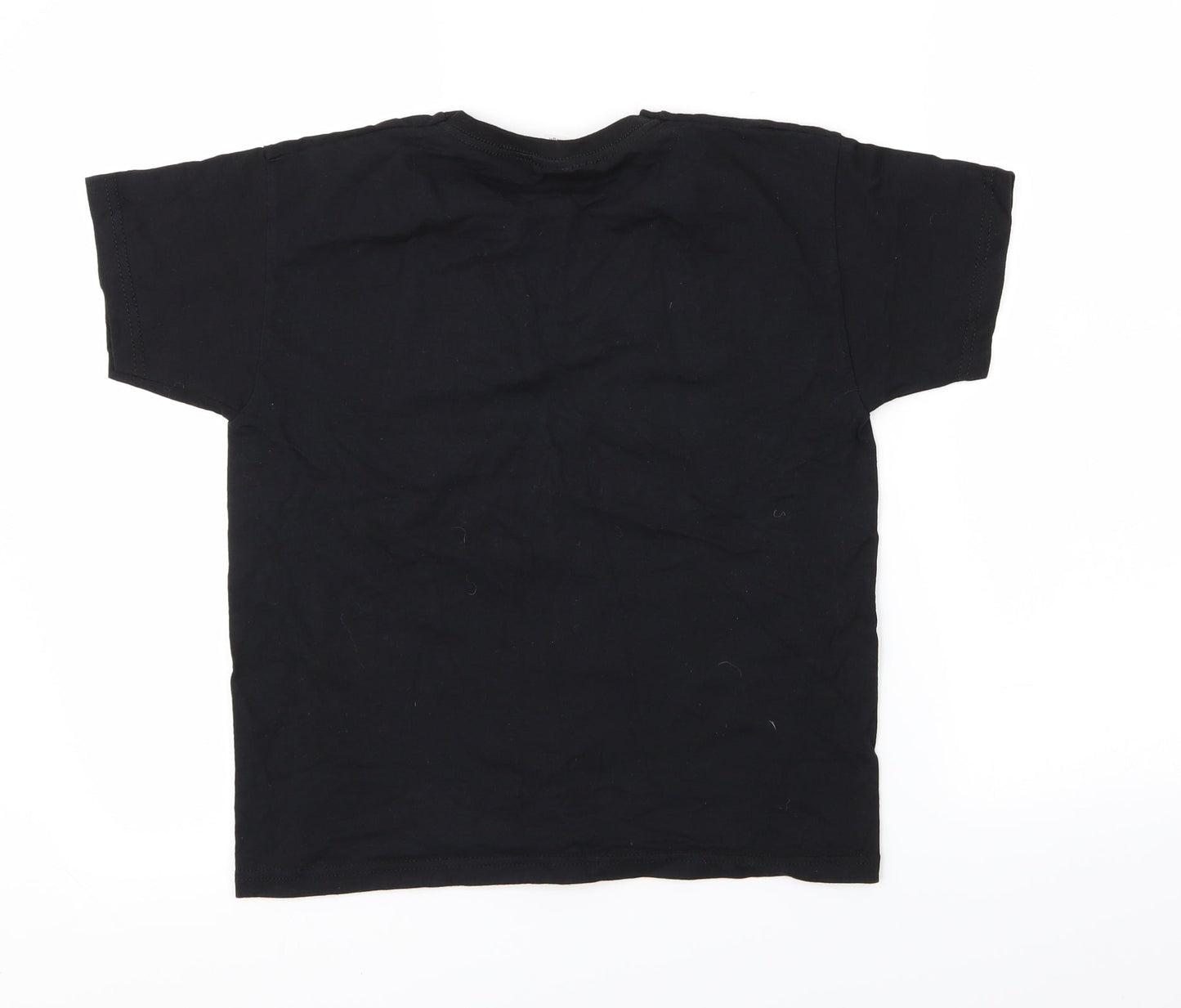 Preworn Girls Black   Basic T-Shirt Size 7-8 Years  - Pop UK