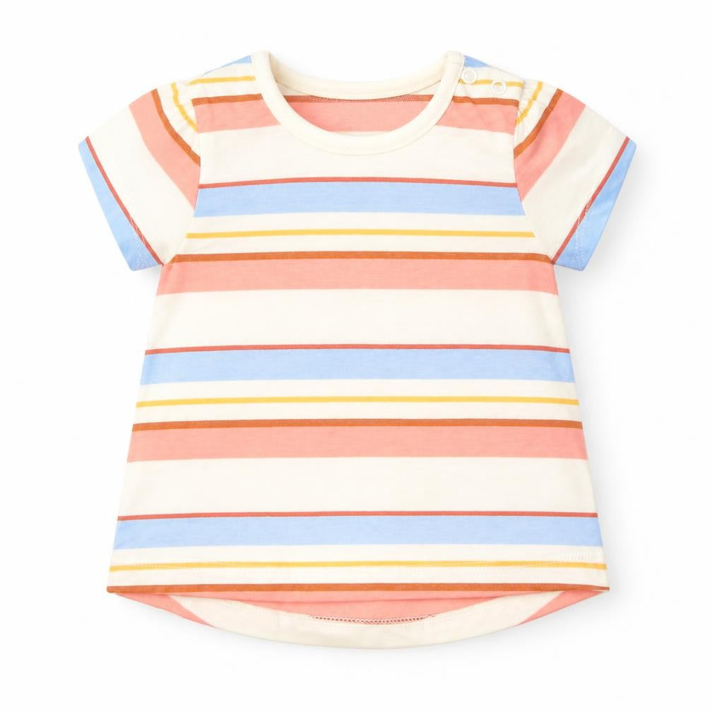 Nutmeg Baby Multicoloured Striped  Basic T-Shirt Size 0-3 Months