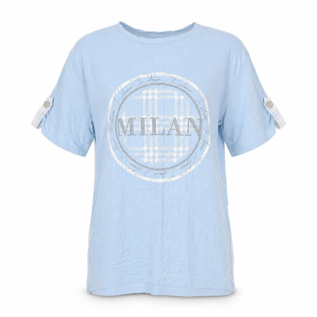 Select Womens Blue   Basic T-Shirt Size S