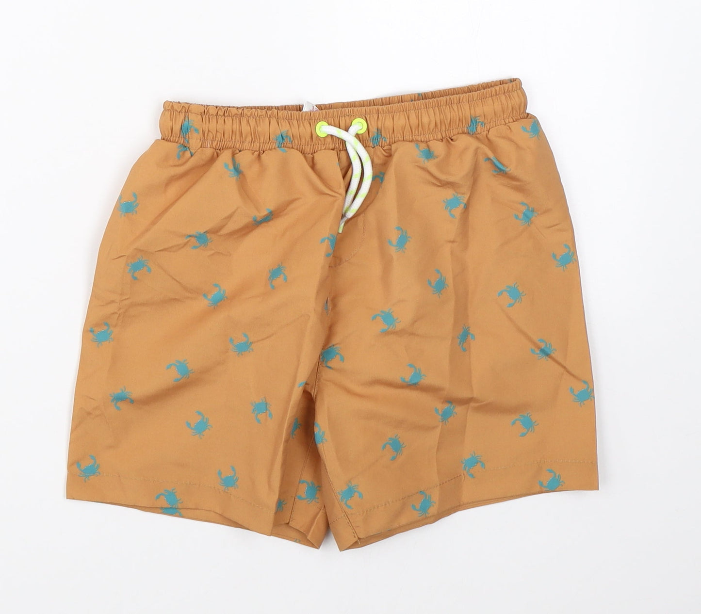 Leigh Tucker Boys Brown   Utility Shorts Size 5-6 Years - swim beach