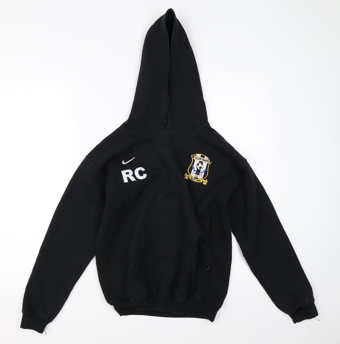 Gildan Boys Black   Pullover Hoodie Size L  - Magpies FC RC Nike