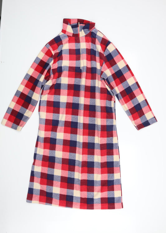 Slenderella Womens Multicoloured Check  Pullover Jumper Size M