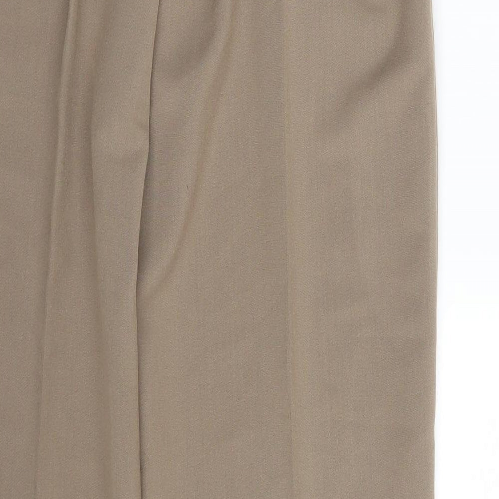 Envy Womens Beige   Dress Pants Trousers Size 14 L23 in