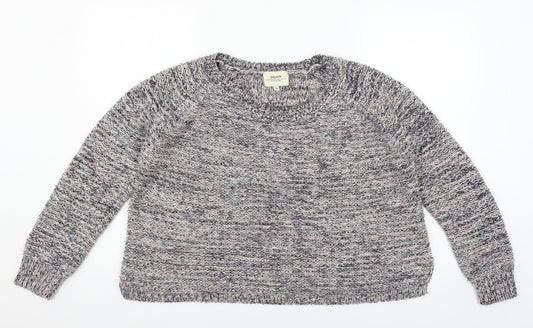 Papaya Womens Grey  Knit Pullover Jumper Size 14