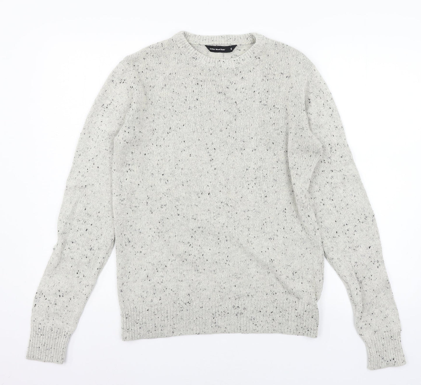 Cedar Wood State Mens Ivory  Knit Pullover Jumper Size S