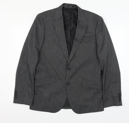 Cedar Wood State Mens Grey   Jacket Suit Jacket Size L