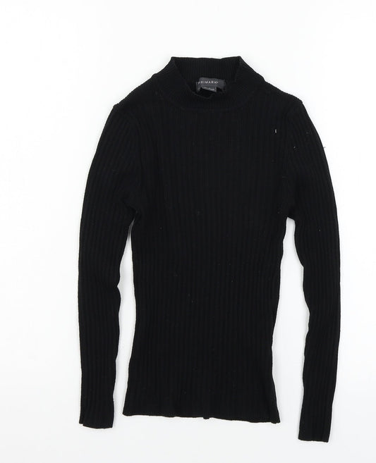 Primark Womens Black  Knit Pullover Jumper Size 6