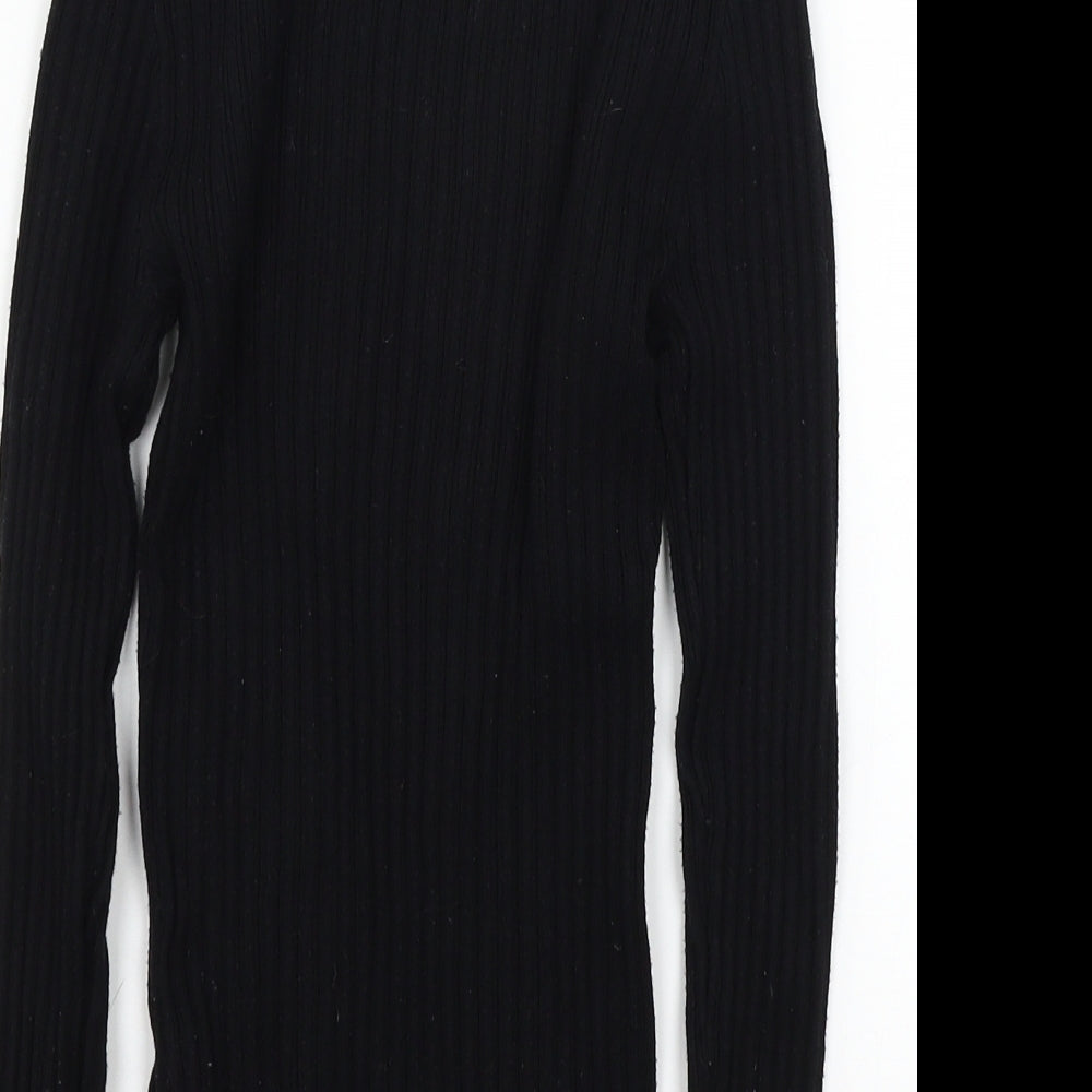 Primark Womens Black  Knit Pullover Jumper Size 6