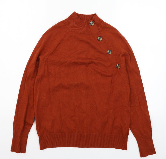 M&Co Womens Brown  Knit Pullover Jumper Size 12