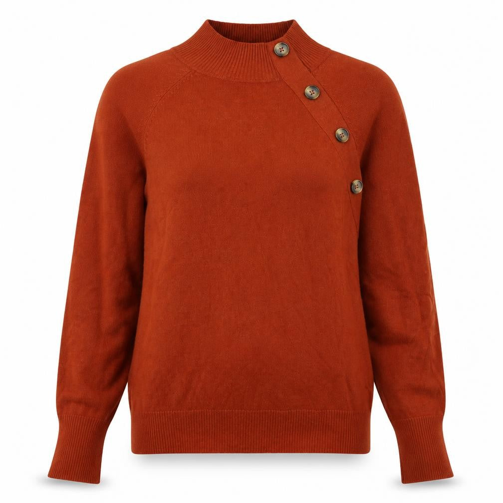 M&Co Womens Brown  Knit Pullover Jumper Size 12