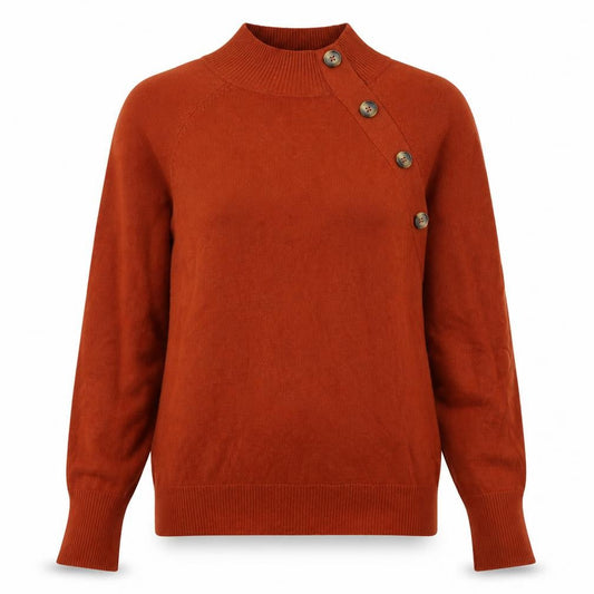 M&Co Womens Brown  Knit Pullover Jumper Size 12