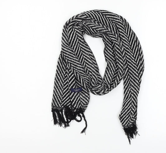Debenhams Womens Black Striped Knit  Scarf