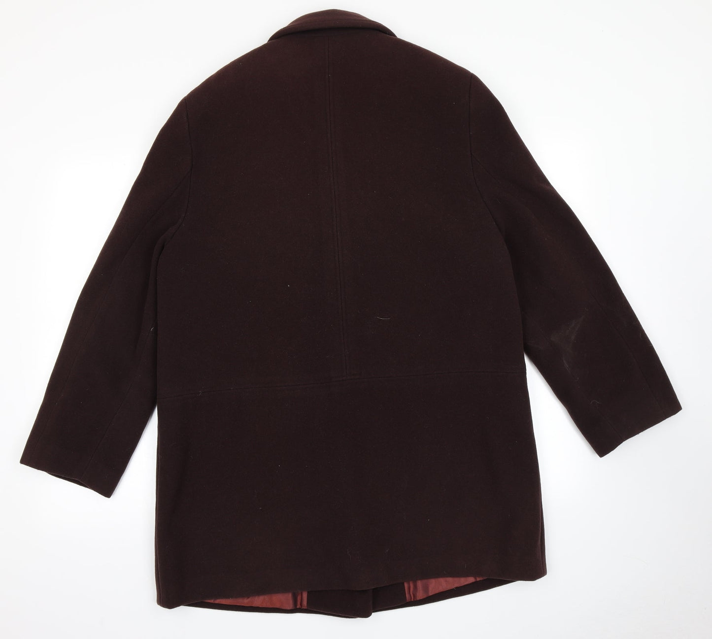 Elementary Womens Red   Overcoat Coat Size 14