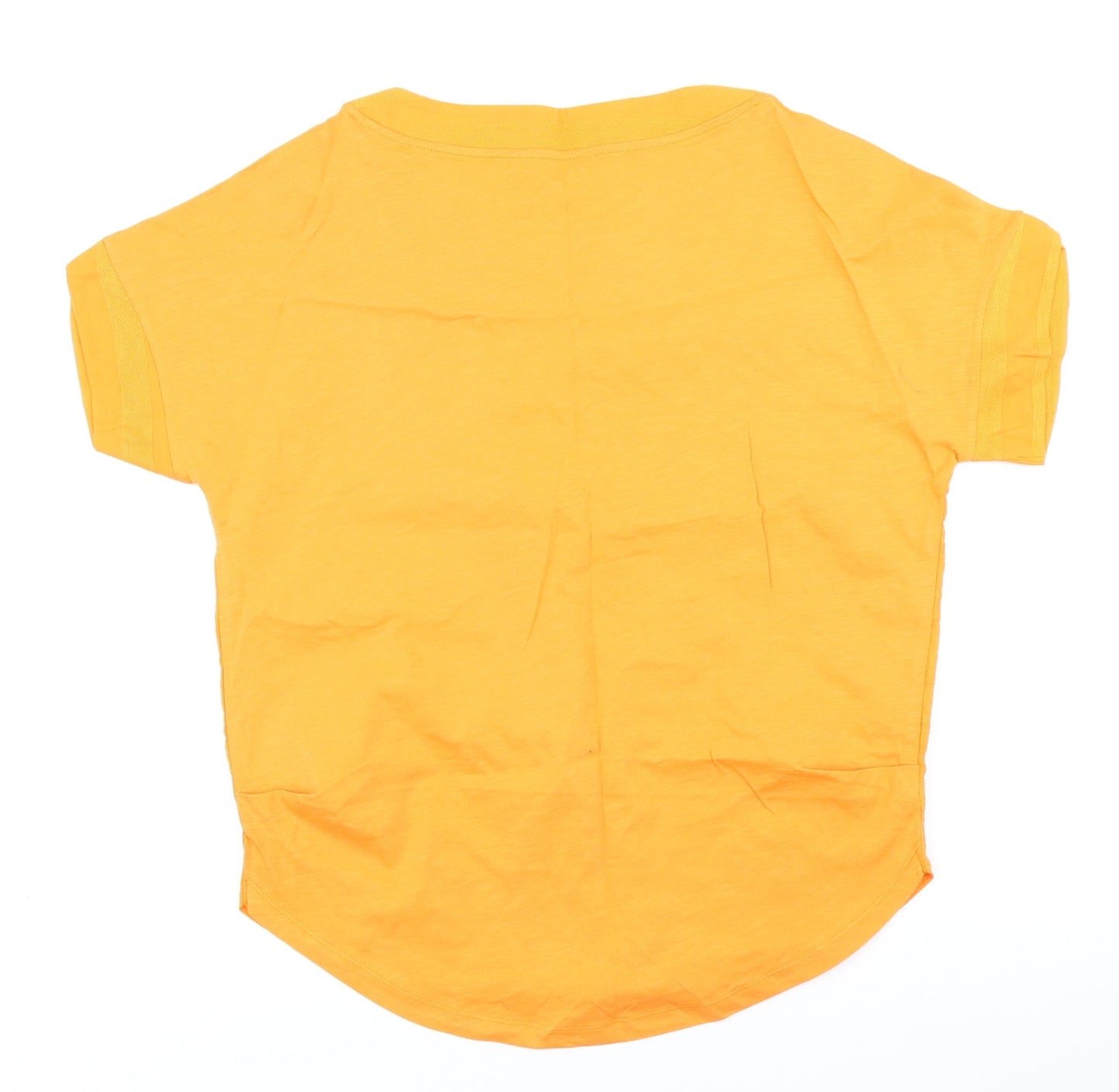 NEXT Womens Orange Striped  Basic T-Shirt Size 10