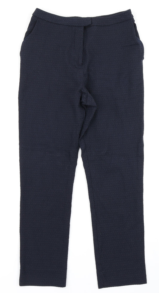 Preworn Womens Blue Argyle/Diamond  Trousers  Size 10 L24 in