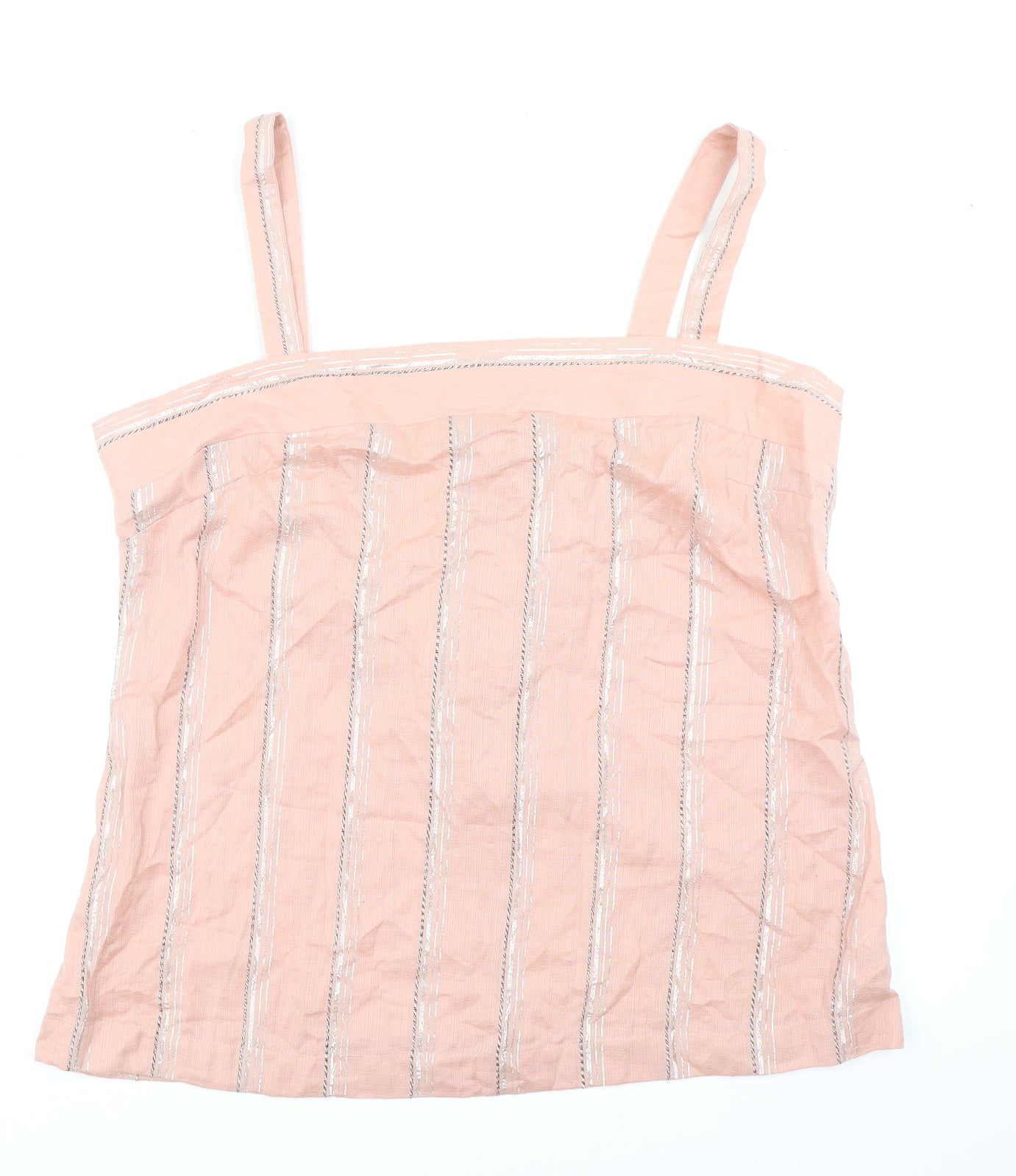 NEXT Womens Pink Striped  Basic Blouse Size 18